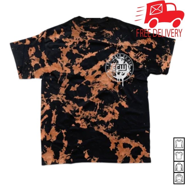 WRLD on GCW Acid Wash New T-Shirt GCW Merch
