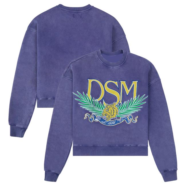 Official Capsule Clothing Store Capsule Nyc Diet Starts Monday Tiger Popover Sweatshirt | Washed Purple CapsuleNyc