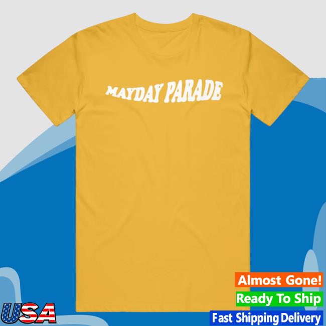Official Mayday Parade Merch Please Stay Gold Tee Shirt