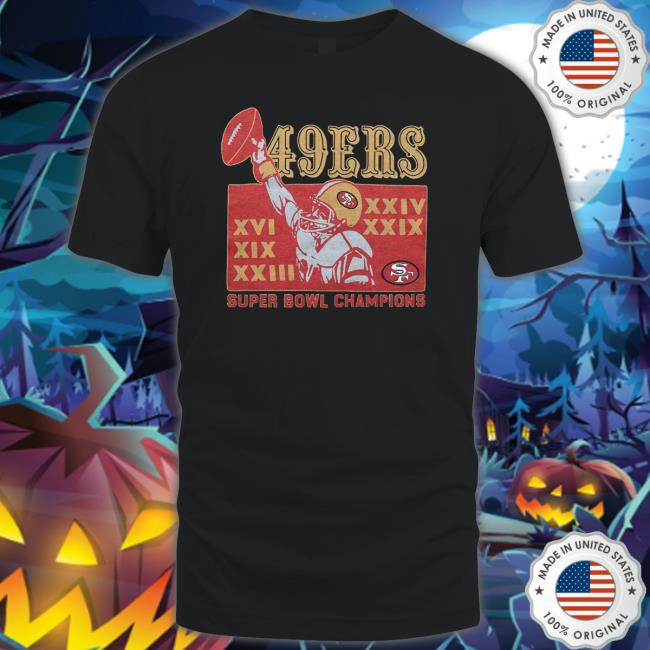 Homage 49ers 5 Time Super Bowl Champions Long Sleeve T Shirt