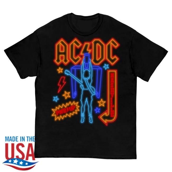 Official AcDc Merch Store Ac/Dc Nashville PWR UP Tour Tee