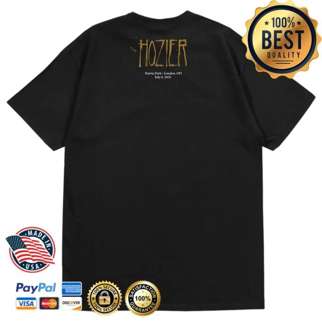 Official Hozier Shop London July 8 Show Tees