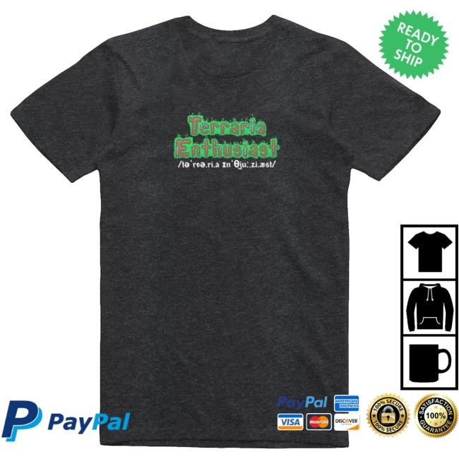 Official Terraria Terraria Enthusiast Tshirt