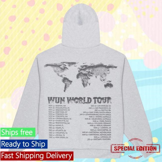 Official Gunna Merch Clothing Store Wunna Wun World Tour Key Of Life Zip Hood