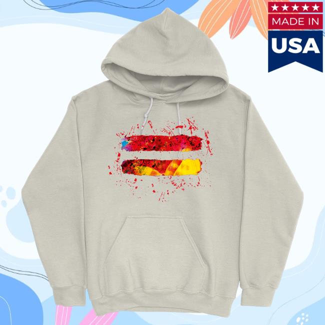 Official Ed Sheeran Store Merch Equals Splatter Crewneck Sweatshirt Sand EdSheeran Shop