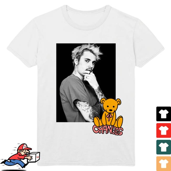 Official Justin Bieber Merch Store Shop Justin Bieber Changes Bear Photo Popover Shirt JustinBieber Apparel Clothing