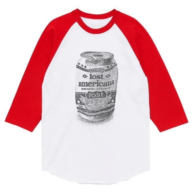 Official MGK Merch Store Machine Gun Kelly lost americana raglan Long Sleeve Shirt