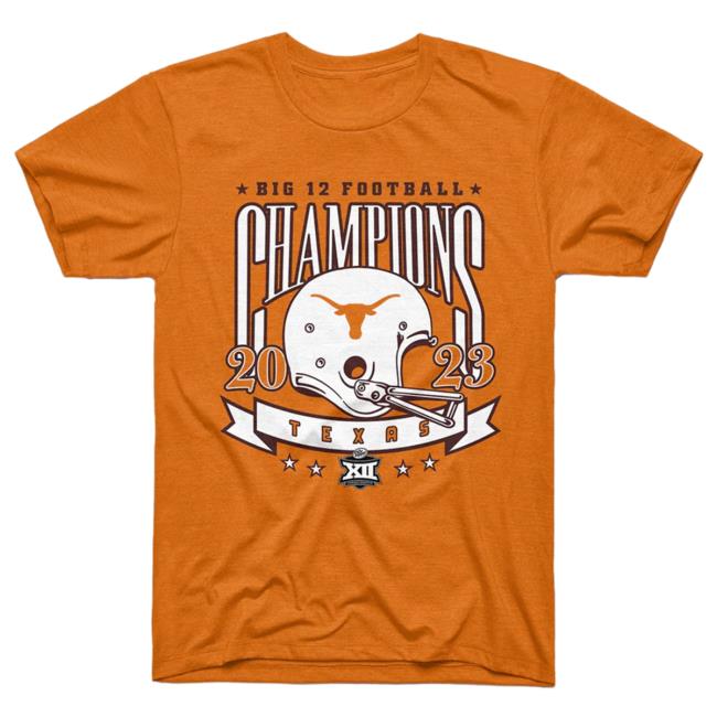 Charlie Hustle Shop Store Clothing Texas Longhorns Big 12 Football Champions Hot Shirt