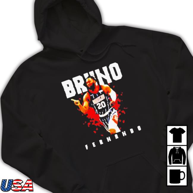 Official Bruno Fernando Houston Rockets Basketball Player T-shirt