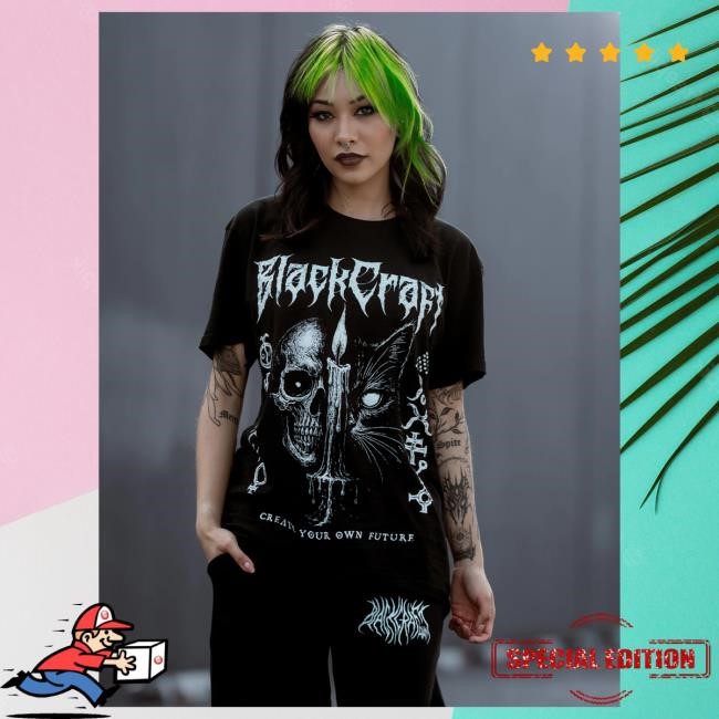 Official Blackcraft Cult Clothing Store BlackcraftCult Catskull Top Shirt