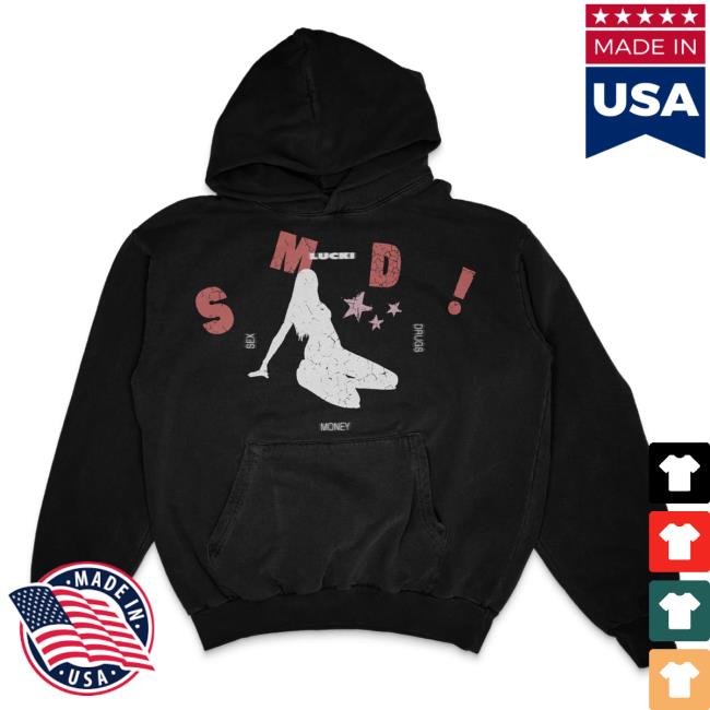Official Lucki Merch SMD Tee Shirt Black Deadboylife