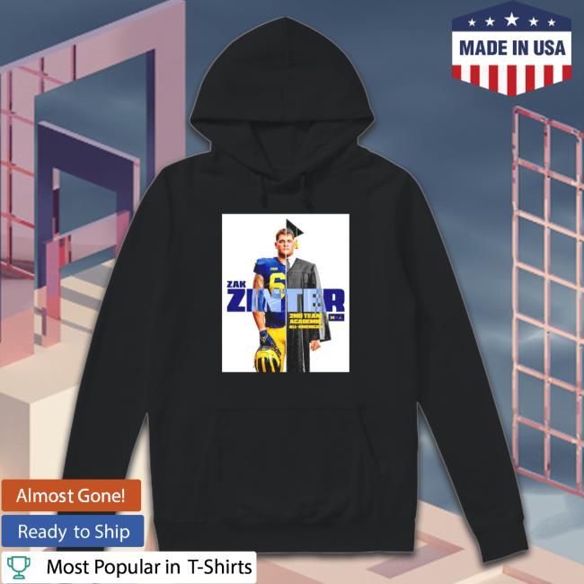 Zak Zinter 2nd team academic all-American Shirt 2022