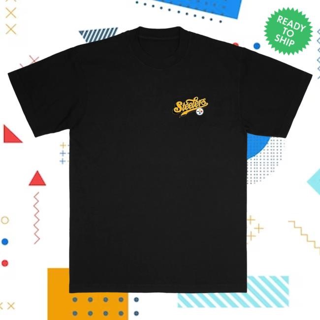 Official Born X Raised + Steelers Pro Script Tees: Black NFL 2025 Kickoff