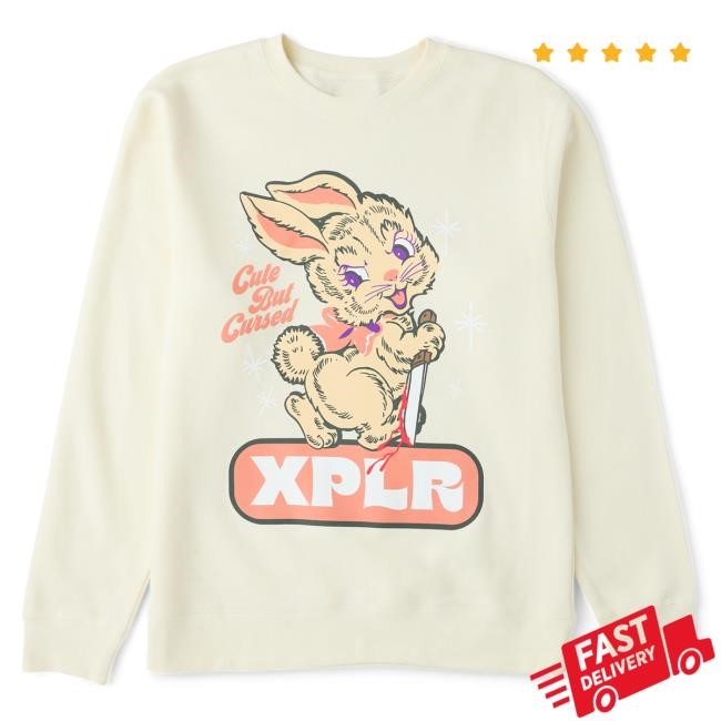 Official Sam And Colby Merch Store Cute But Cursed Sweatshirt Xplr Shop Official Sam And Colby Merch Store Cute But Cursed Crewneck Sweatshirt Xplr Shop