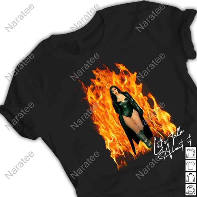 Official Queen Naija Let's Talk About It Flame Tee