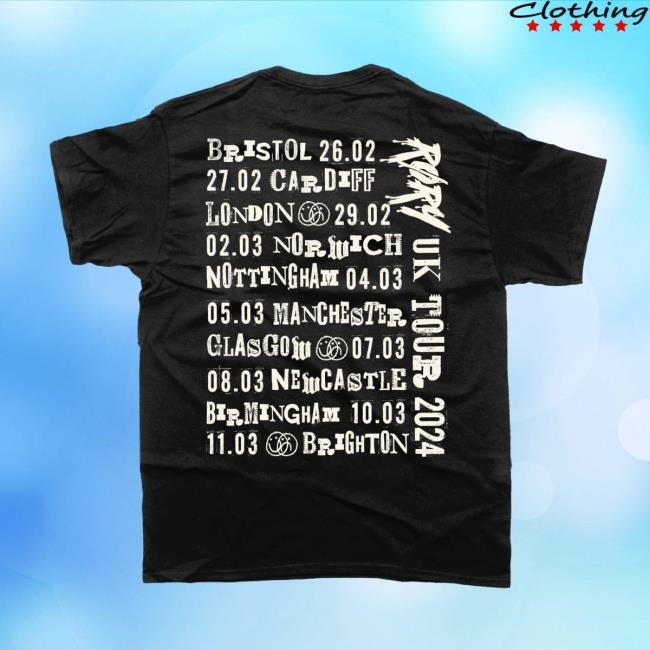 RØRY 2024 Uk Tour T Shirt Roxanne Emery Merch