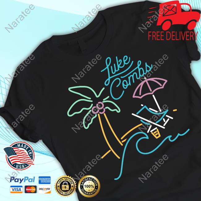 Official Luke Combs Merch Neon Beach Shirt