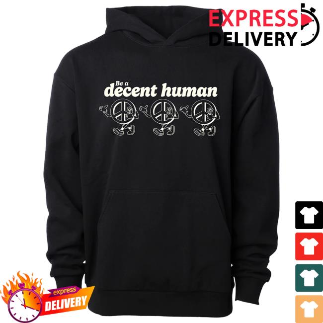 Official Barstool Huskies Merch Store Planbri Uncut Be A Decent Human Peace Pullover Hoodie Barstoolhuskies Apparel Clothing Shop