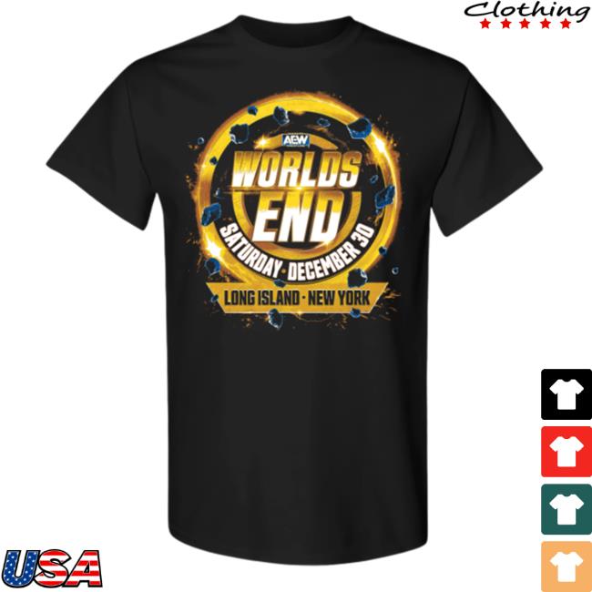 Official Aew Merch Aew Worlds End 2023 Event Crewneck Sweatshirt