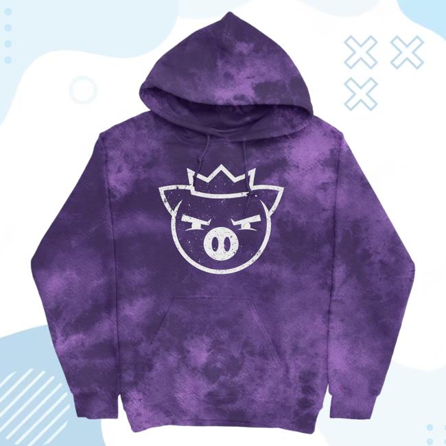 Official Technoblade Mech Store Technoblade Ghost King Glow In The Dark Hoodie (Purple Cloud Wash) Hot Shirt Technoblade Apparel Clothing Shop