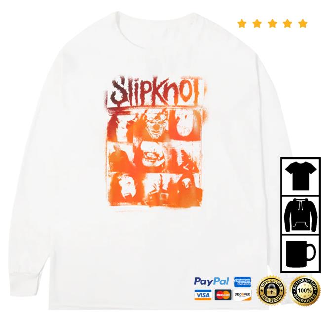 Official Slipknot Merch Store Slipknot The End, So Far Mask Grid Long Sleeve Tshirt Slipknotmerch Apparel Clothing Shop