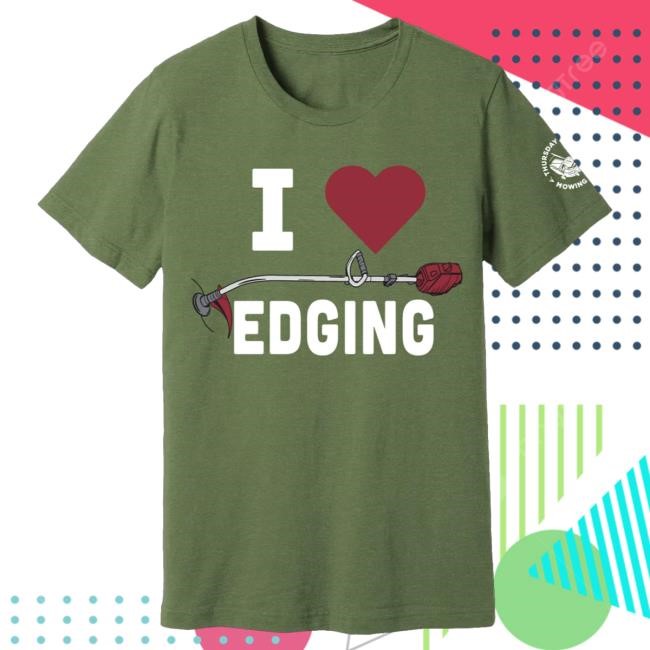 Official Outkick I <3 Edging Heavyweight Short Sleeve Tees