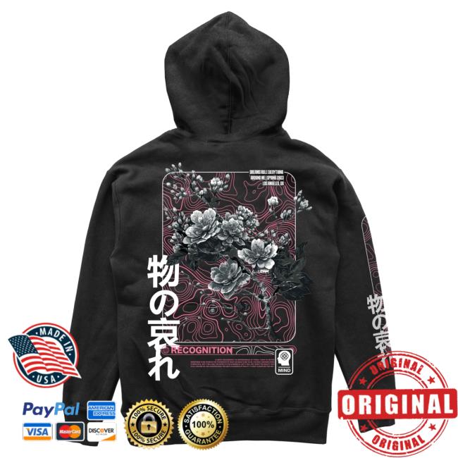 Official Dream Clothing Mono No Aware Pull Over Hoodie Black Dreamclothinghq