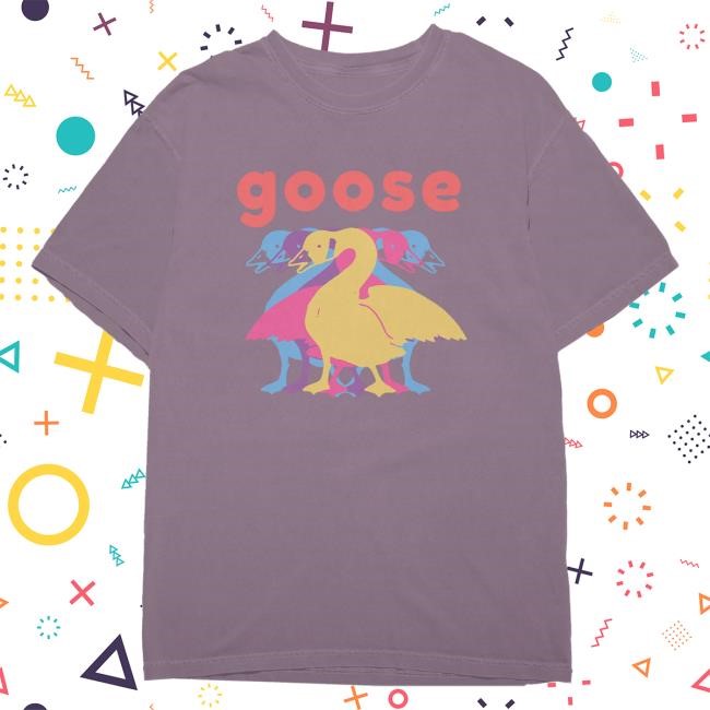 Official Goose The Band Merch 5 Logo Tee - Wine Goosetheband