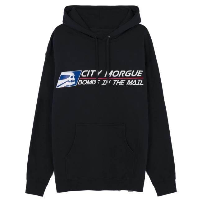 Official City Morgue Merch City Morgue Bombs In The Mail Courier Crew City Morgue Clothing