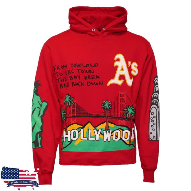 Official Fresh Society Homme + Femme Cali To Nyc Pullover Hoodie - Red
