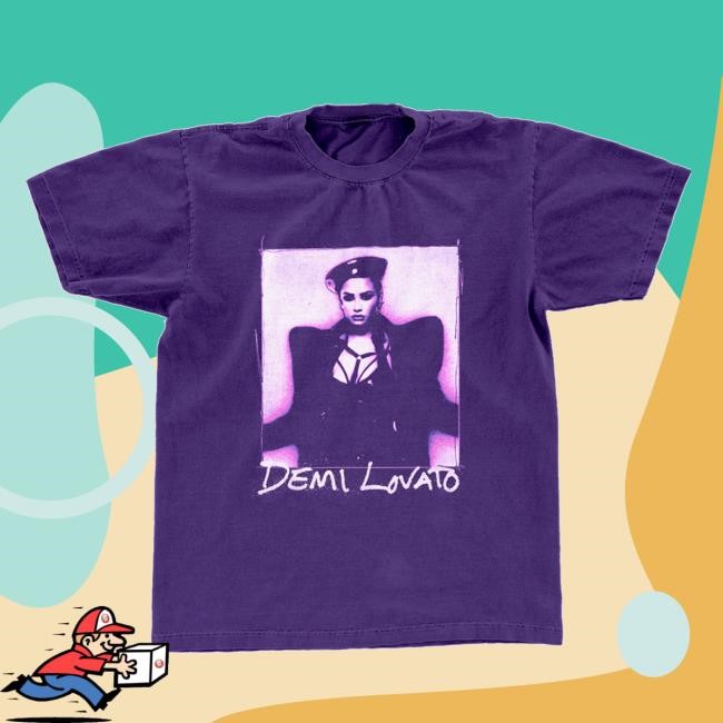 Demi Lovato Official Merch Store Lilac Gradient Photo T Shirt Demi Lovato Clothing Shop Demi Lovato Apparel