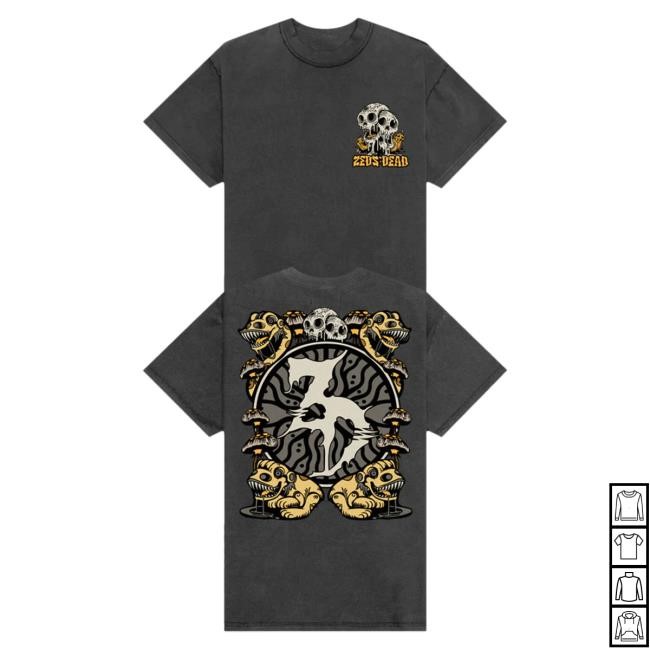 Official Zeds Dead Merch Zeds Dead - Krafty - Heavyweight T Shirt - Graphite Zeds Dead Apparel Clothing Shop ZedsDead