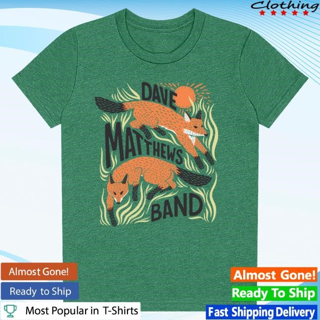 Official Dave Matthews Band Merch Store Youth Fox Shirt New