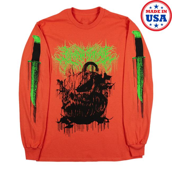 Official Lorna Shore Merch Lorna Shore Evil Pumpkin Hooded Sweatshirt