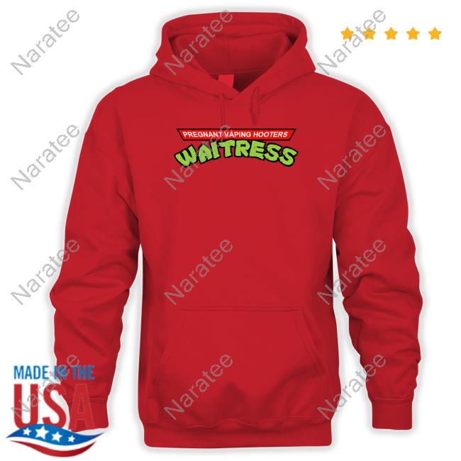 Official Pregnant Vaping Hooters Waitress Tee