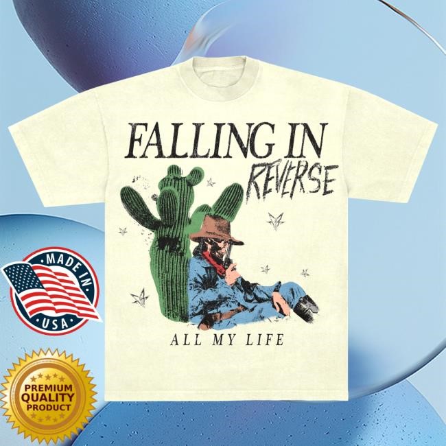 Official Falling In Reverse Merch Shop Cactus T Shirt