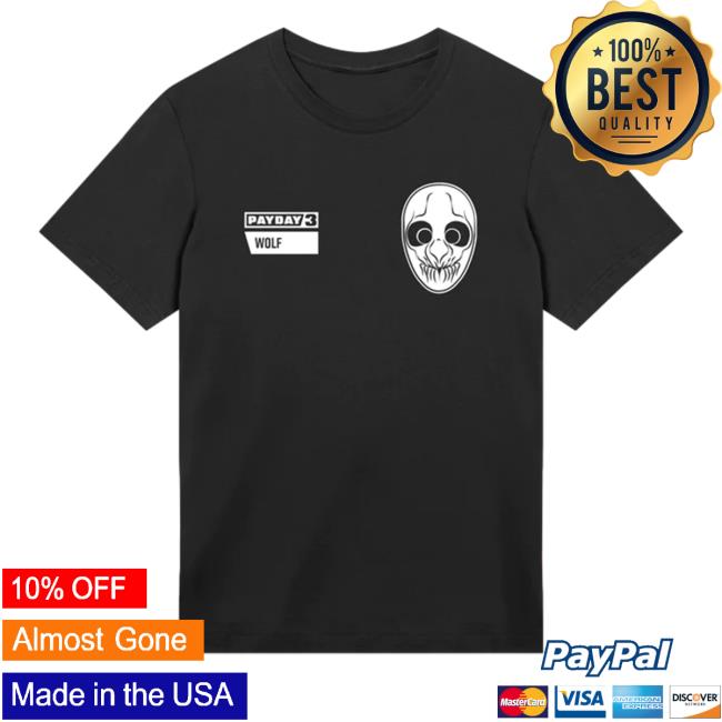 Official Payday 3 Merch Payday 3 Wolf Long Sleeve Shirt