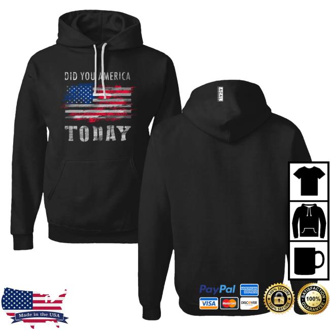 Official Acal Clothing Shop Merch Did You America Today Attractive Hoodie