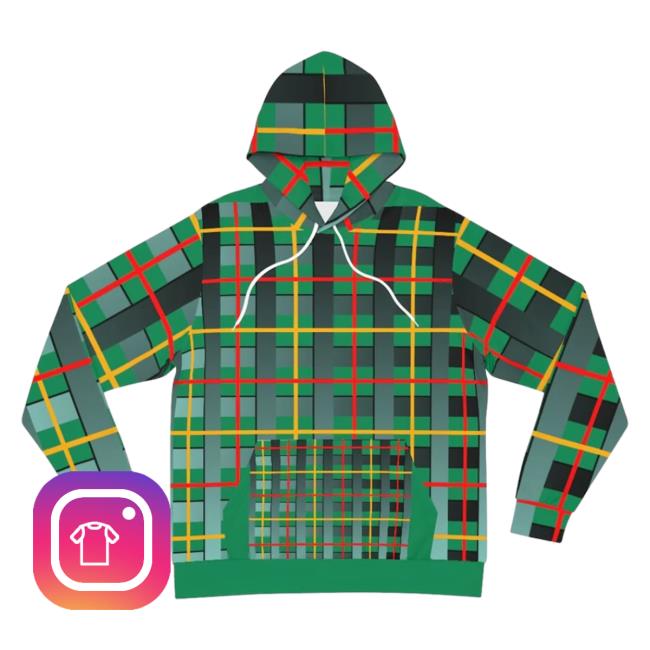 Official Signshirtz Clothing Merch Crochet Pattern Design - Green Large AOP Hoody 3D All Over Print