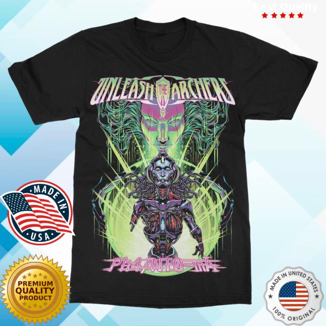 Official Indie Merch Store Shop Unleash The Archers "Ph4/NT0-mA" Tees IndieMerchStore
