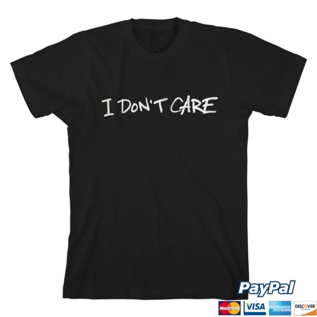 Official Ed Sheeran Merch Store I Don't Care Tshirt