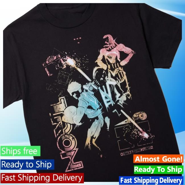 Official Heroes and Villains Merch Store Shop Disney Tron (1982) Action Pose Forge Tshirt Heroes & Villains