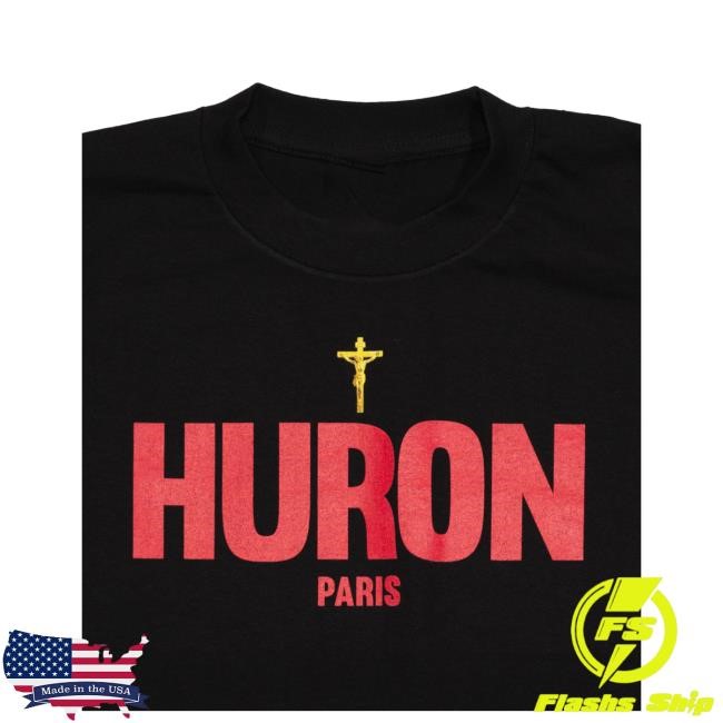 Official Willy Chavarria SS26 Huron Cross Show Tee Black