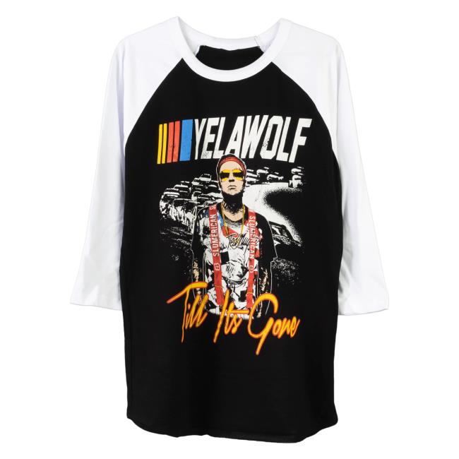Official Yelawolf Merch Store Till Its Gone Raglan Long Sleeve T-Shirt Yelawolf Apparel Clothing Shop