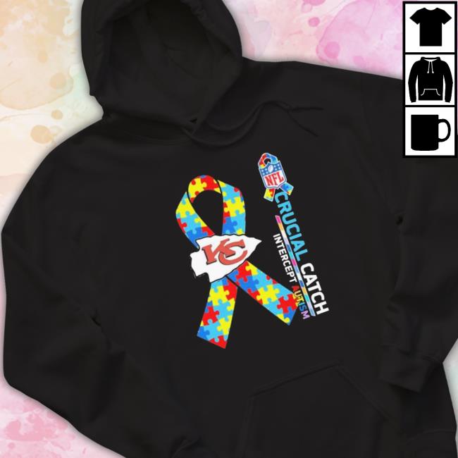 Kansas City Chiefs Crucial Catch Intercept Autism Hoodie