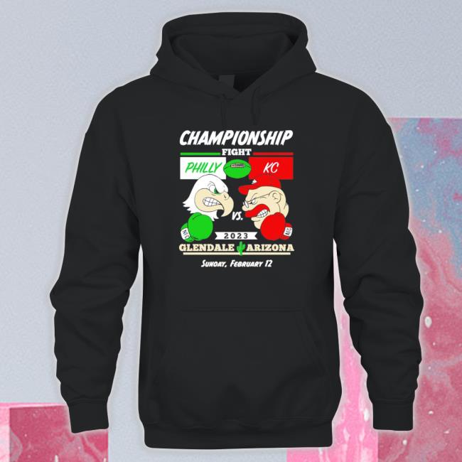 Kansas City Chiefs Vs Philadelphia Eagles Championship Fight Glendale Arizona Sweaters