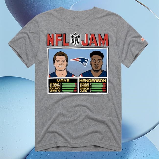 New England Patriots NFL Football NFL Drake Maye NFL Jam Tee