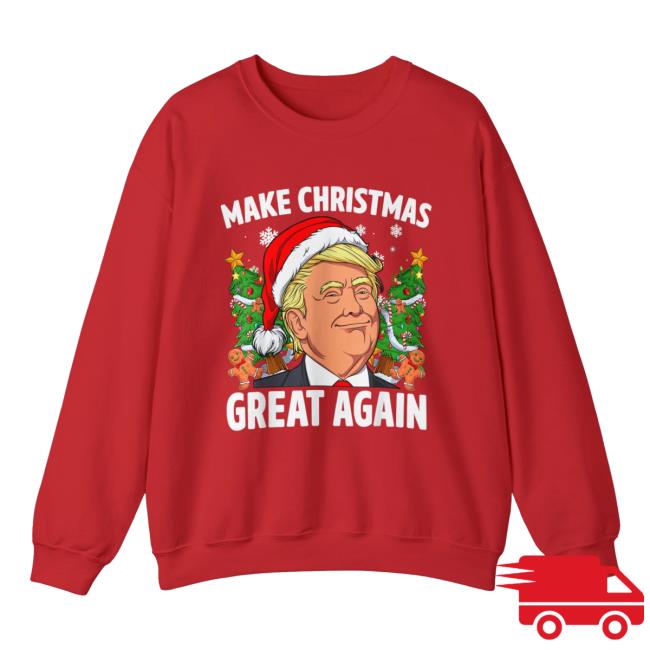 Official Hillbillies Apparel Merch Trump Make Christmas Great Again Sweatshirt