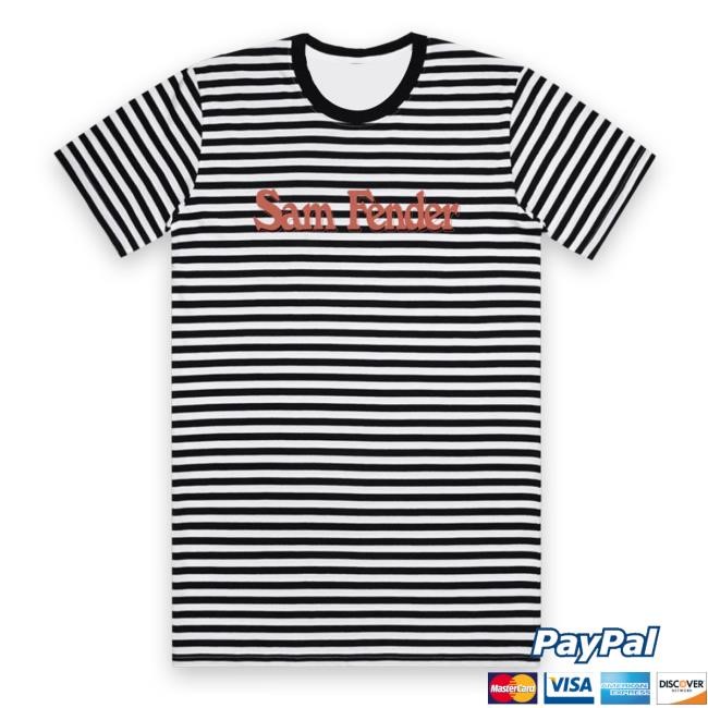 Sam Fender Stripey Short Sleeve Shirt - Sam Fender Shop Merch