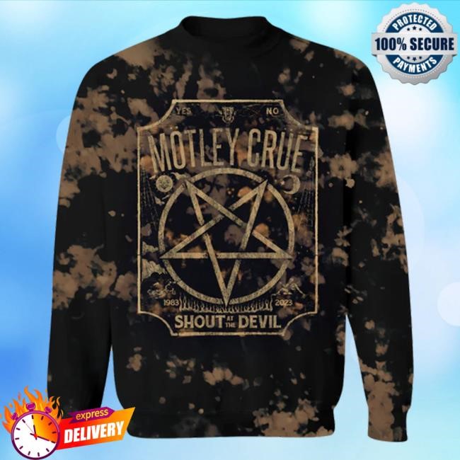 Official Motley Crue Merch Store Mötley Crüe Ouiji Board Dye Crewneck
